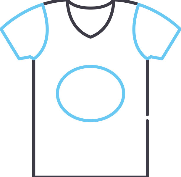 休闲装男性线条图标轮廓符号图片下载