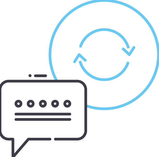 反馈回路线图标轮廓符号图片下载