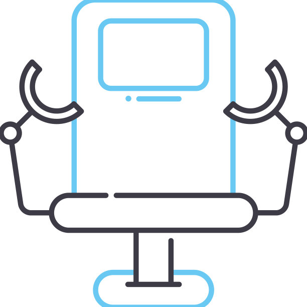 椅子妇科线条图标轮廓符号图片下载