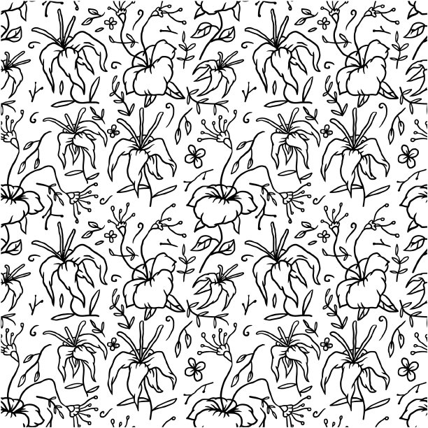 无缝的花卉图案图片下载