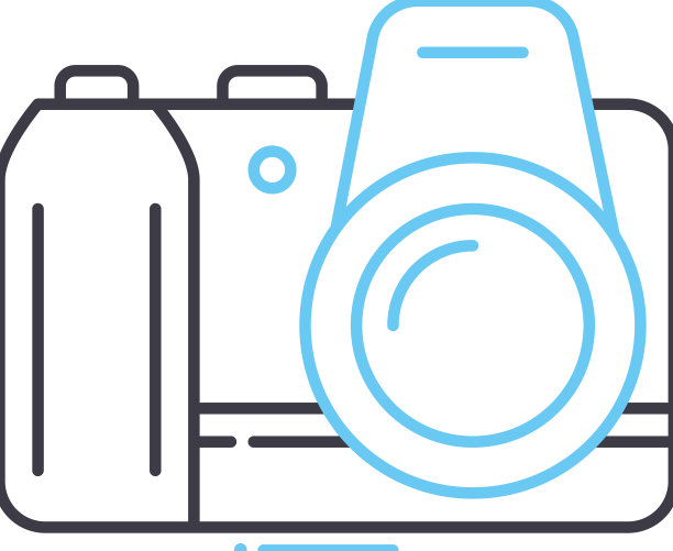 数码Sir Camers线图标轮廓符号图片下载