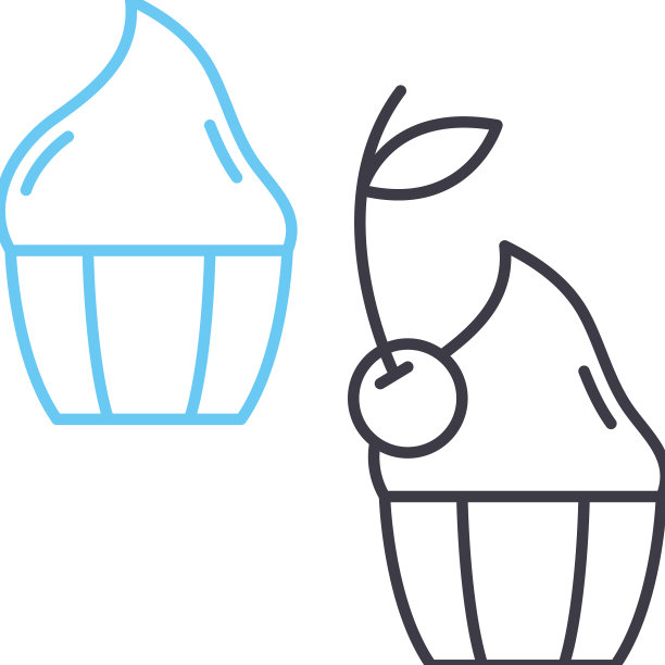 糖果线图标轮廓符号图片下载