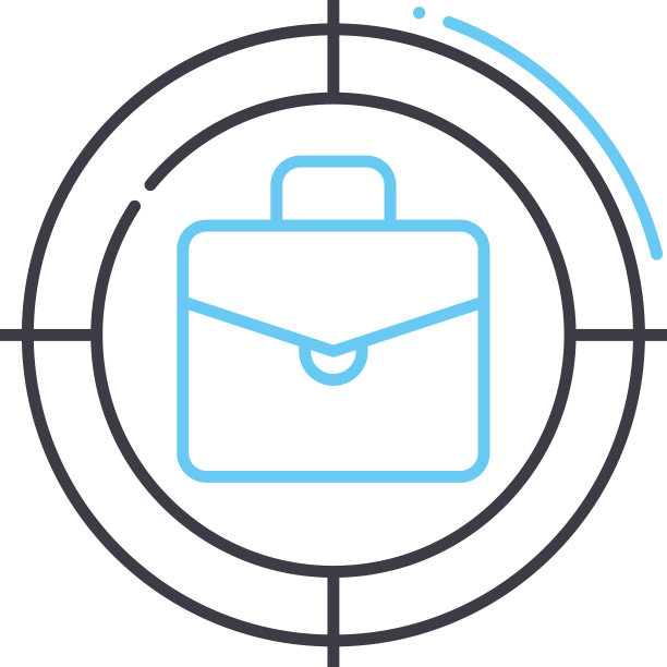 业务重点线图标轮廓符号图片下载