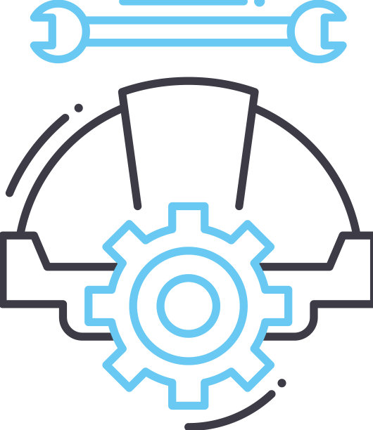 工程师系统线路图标轮廓符号图片下载