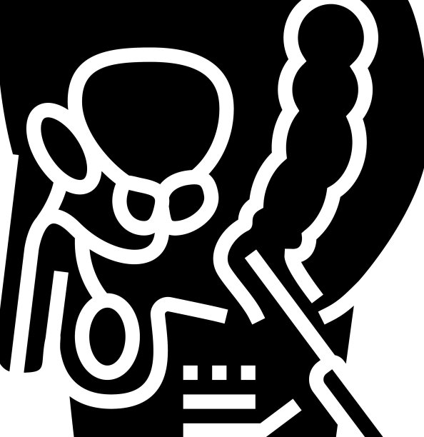 前列腺癌检查男性健康检查雕文图标图片下载