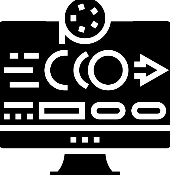 运动图形视频制作电影字形图标图片下载