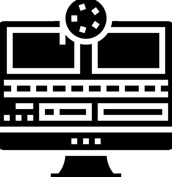 蒙太奇视频制作电影雕文图标图片下载