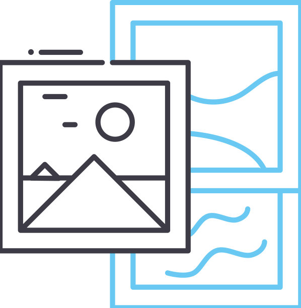 拼贴线图标轮廓符号图片下载