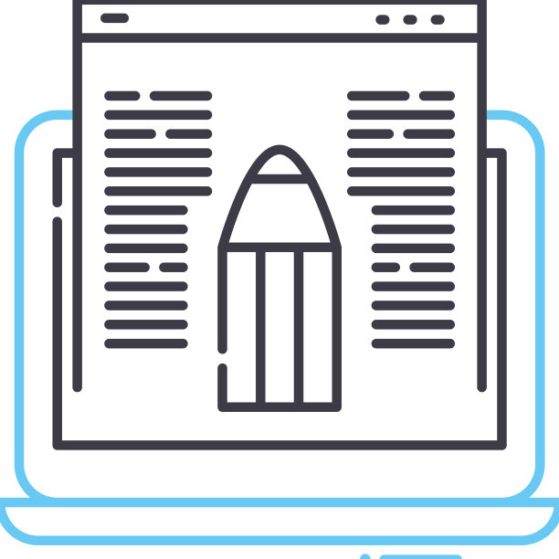 文章线条图标轮廓符号图片下载