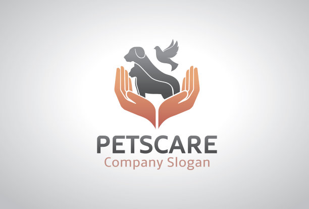 宠物护理抱着标志符号设计图标图片下载