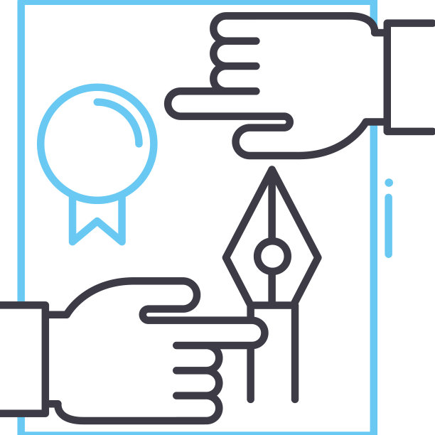 版权冲突线图标轮廓符号图片下载