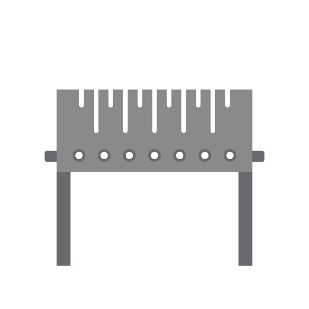 白色背景上孤立的火盆图片下载