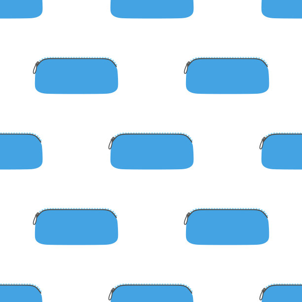 无缝模式与卡通铅笔盒图片下载