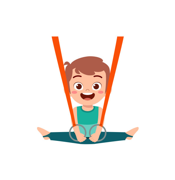 小体操运动员用绳子做运动图片下载