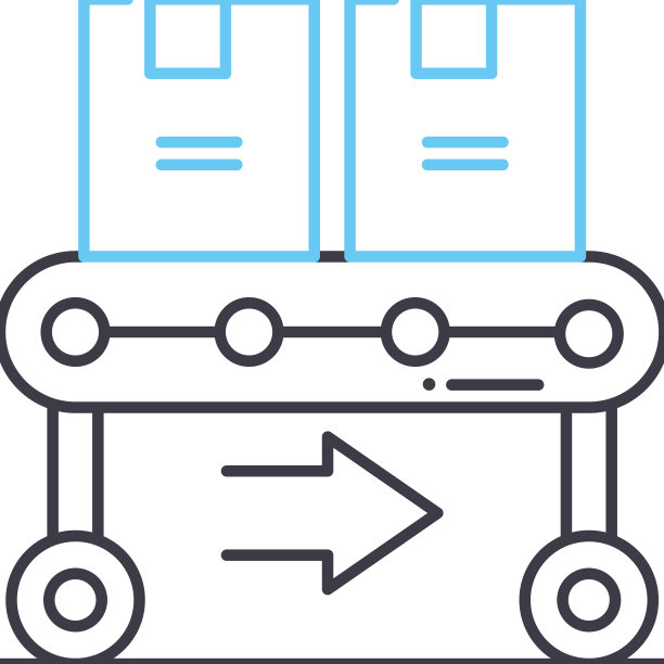 输送带线图标轮廓符号图片下载