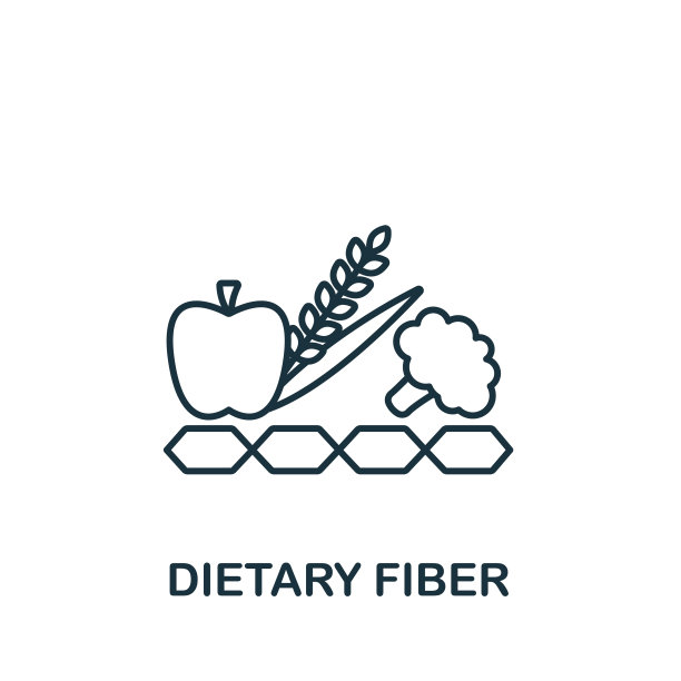 膳食纤维图标行简单的图标为模板图片下载
