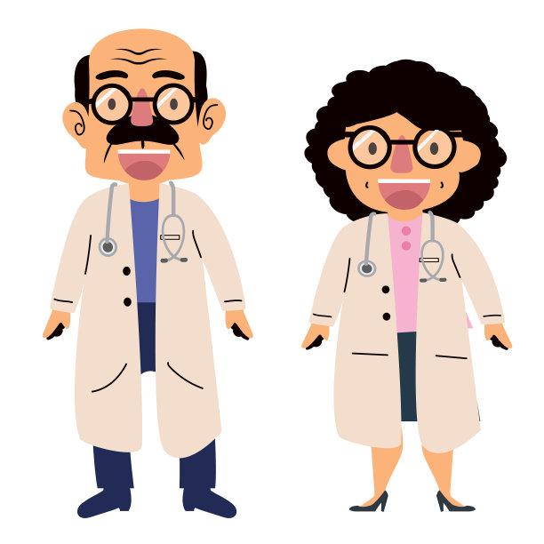 博士性格的男人和女人图片下载