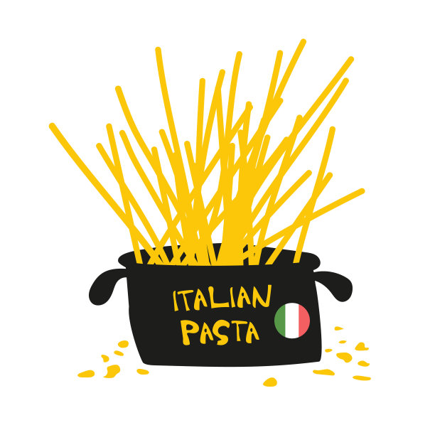 意大利面烹饪锅意大利国旗图片下载