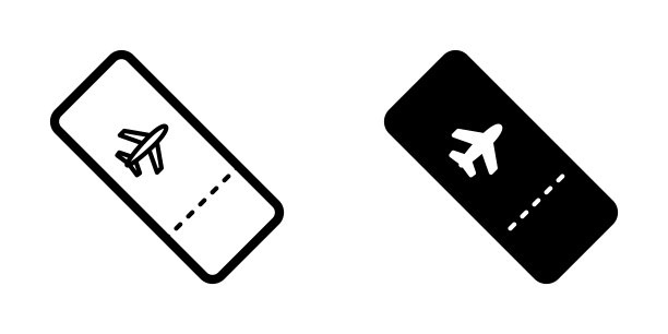 图示票证图标模板的矢量图图片下载