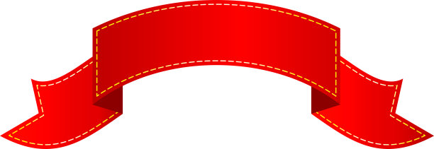 平隔离红丝带，标签和标签。图片下载