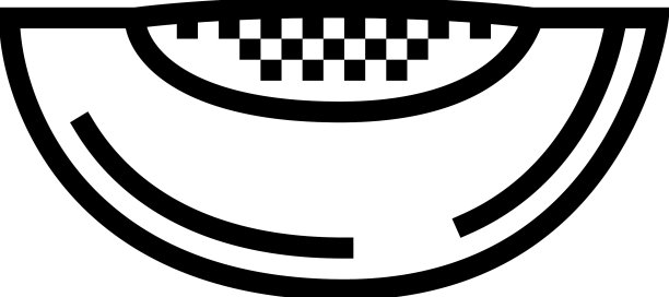 绿瓜子片哈密瓜线图标图片下载