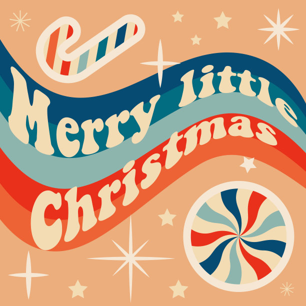 复古圣诞贺卡图片下载