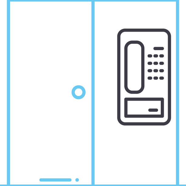 公用电话线路图标轮廓符号图片下载