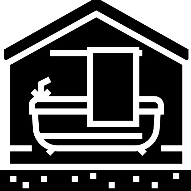 浴室物业住宅雕文图标图片下载