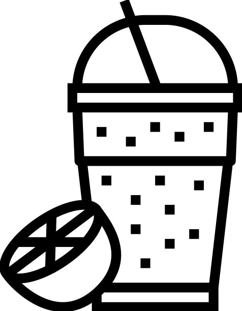 橙汁冰沙果汁食品图标图片下载