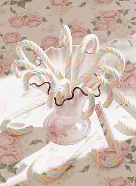 圣诞背景与拐杖糖图片下载