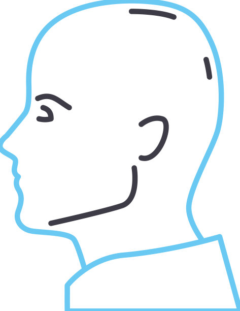 人头轮廓线图标轮廓符号图片下载