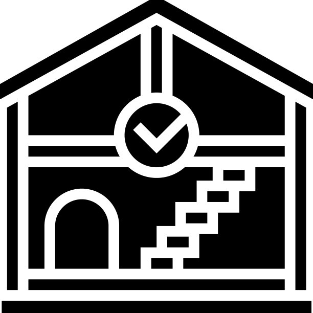 室内建筑房间设计字形图标图片下载