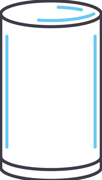 水杯线条图标轮廓符号图片下载