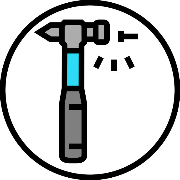 锤子钉组装家具颜色图标图片下载