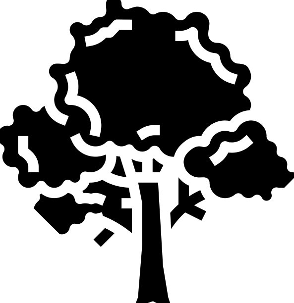 树木木材雕文图标图片下载