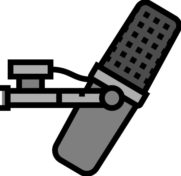 卡拉ok麦克风麦克风颜色图标图片下载