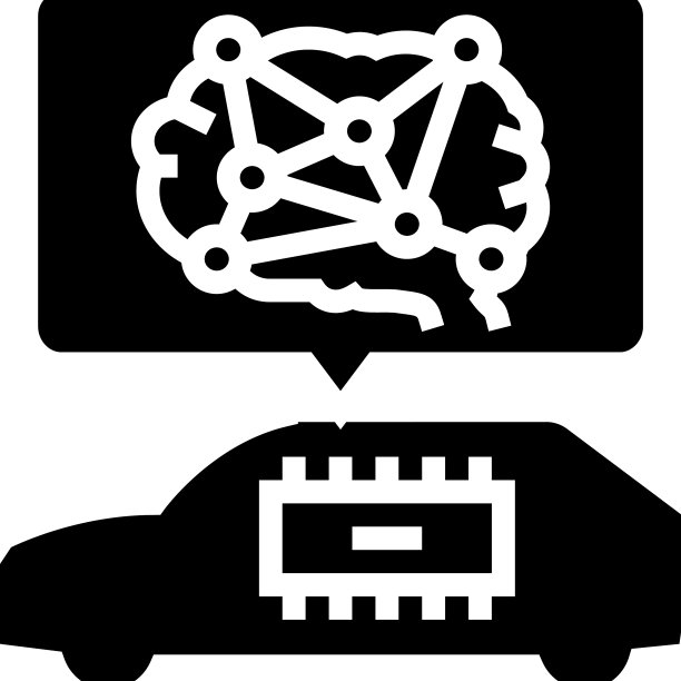 汽车智能字形图标图片下载