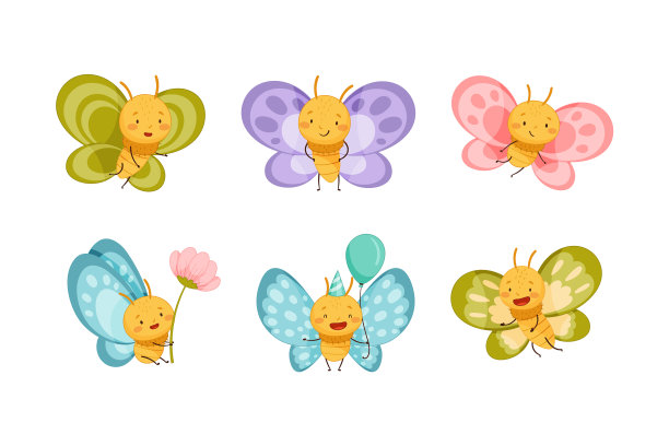 可爱的蝴蝶宝宝像可爱的昆虫一样图片下载