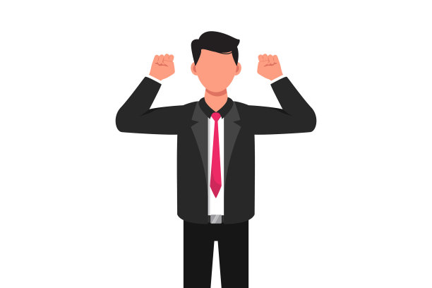 商务平卡通画风绘商人图片下载