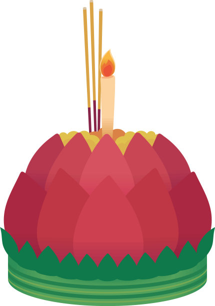 莲花灯蜡烛图片下载