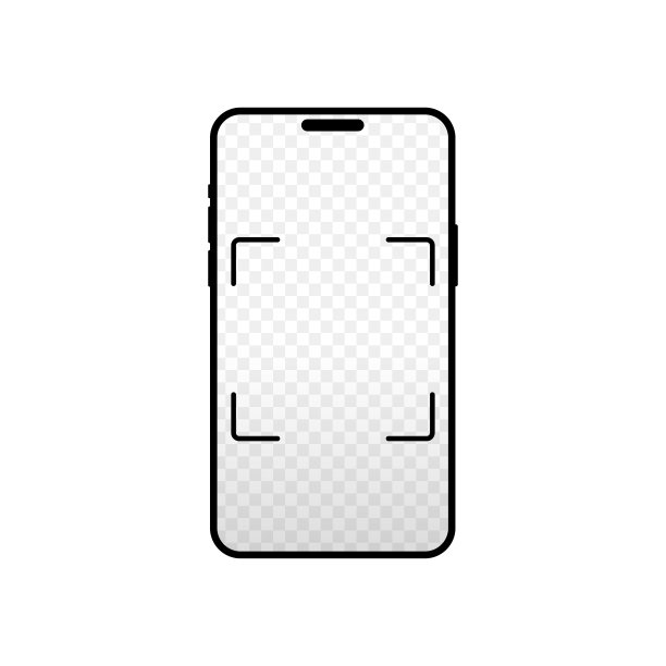 图标框二维码与智能手机隔离在白色背景。移动应用程序屏幕手机。支付二维码图片下载