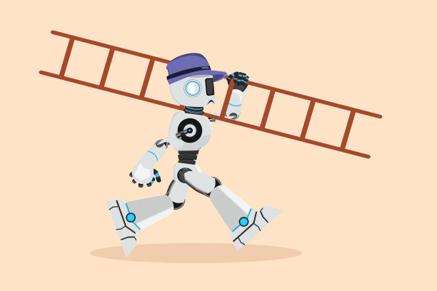 商业设计图纸机器人修理工用图片下载