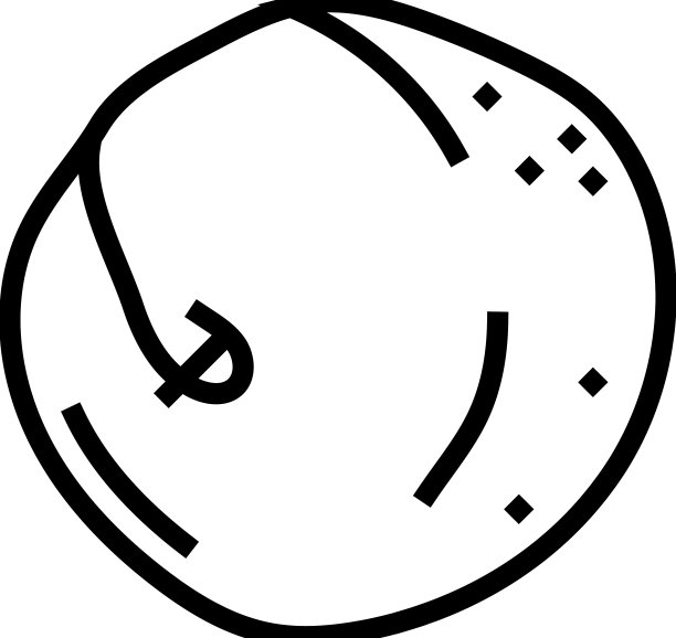 李子酒红色水果线图标图片下载