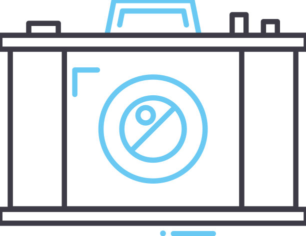 照片相机线条图标轮廓符号图片下载