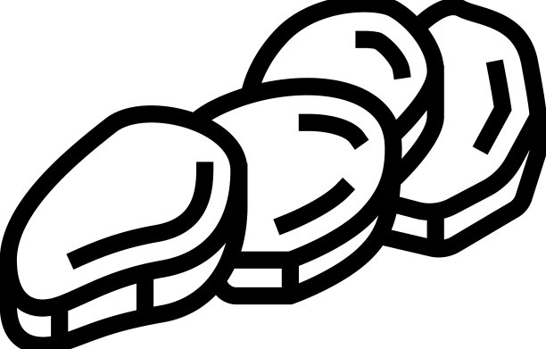 切甘薯蔬菜线图标图片下载