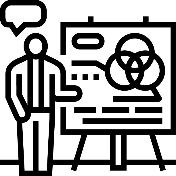 色彩咨询室内设计线条图标图片下载