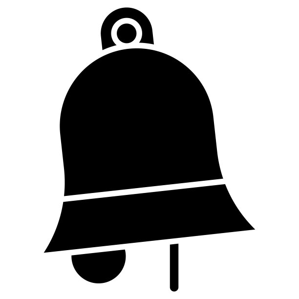 学校钟图标设计模板矢量插图图片下载