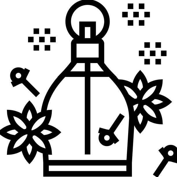 香辣音符香水线图标图片下载