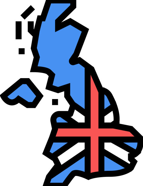 英国英国国家地图国旗颜色图标图片下载