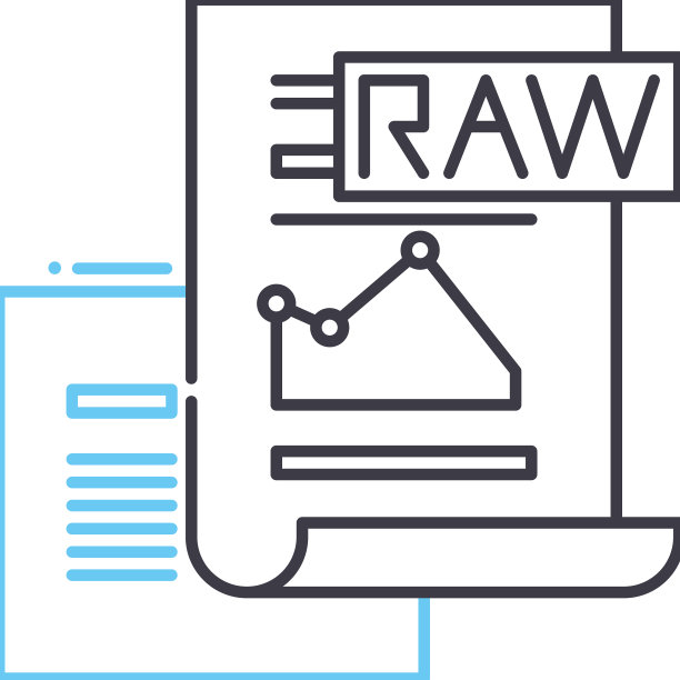 原始数据线图标轮廓符号图片下载